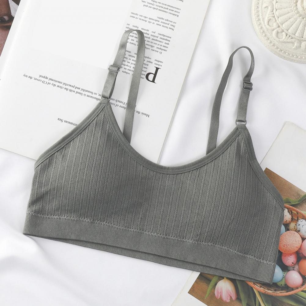 Seamless Ribbed Workout Tank Top - Brassière de sport douce pour femme,