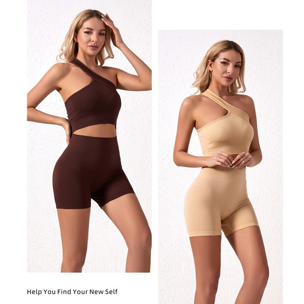 Seamless Ribbed Workout Tank Top - Ensemble de 2 pièces réutilisable sans