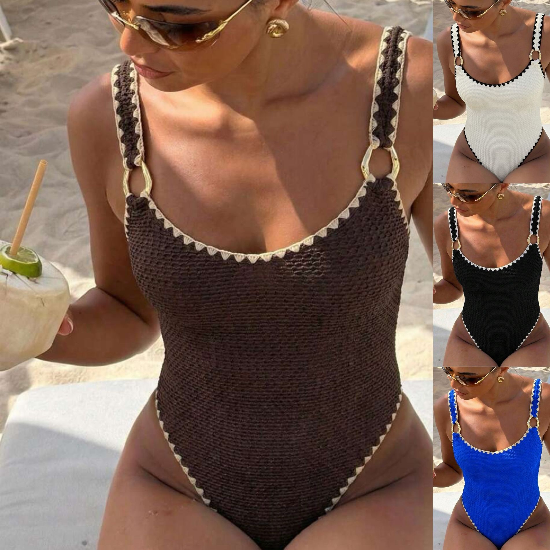 Swimwear - Maillot de bain femme sans manches,
