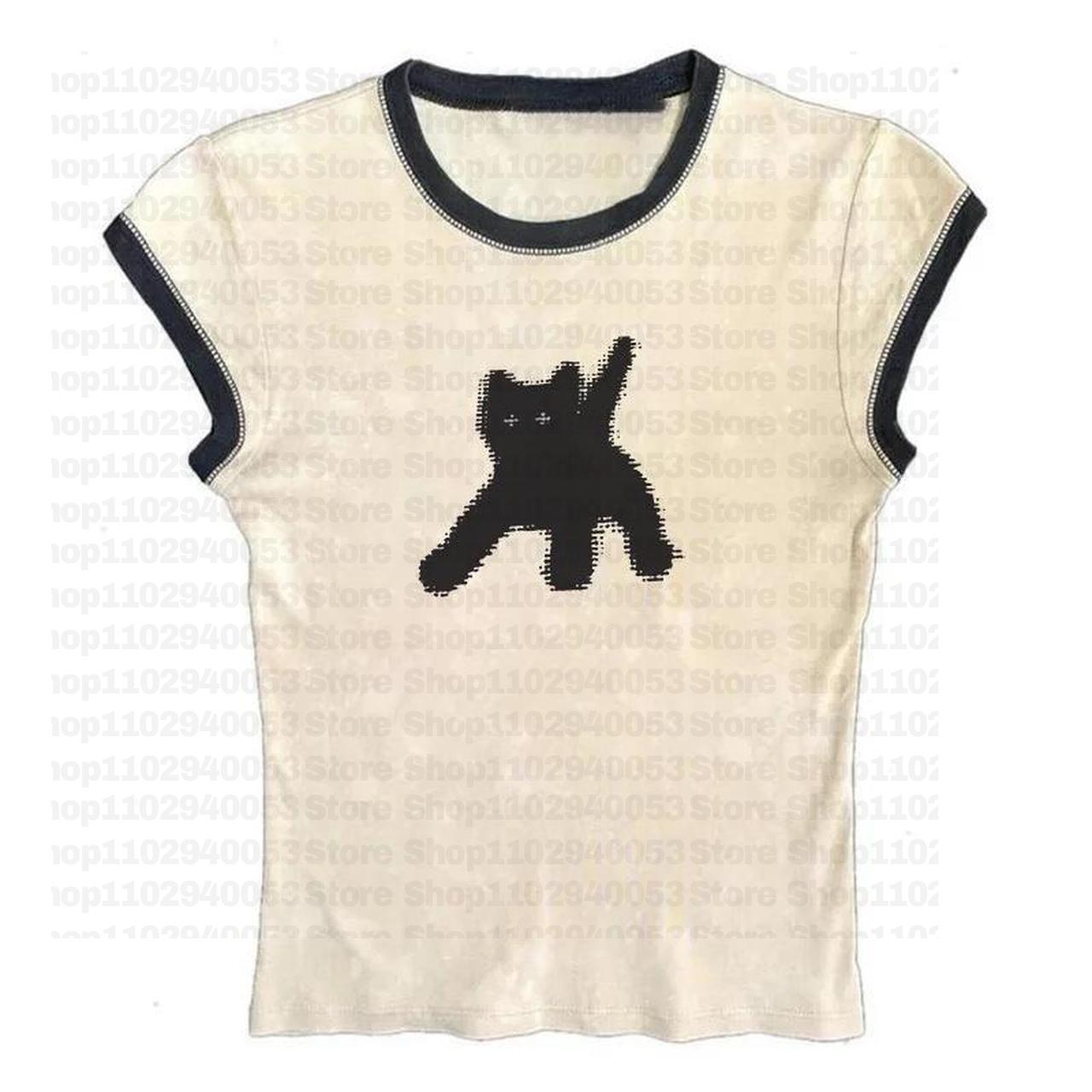Y2K Graphic Baby Tee Crop - Haut court gothique à imprimé graphique