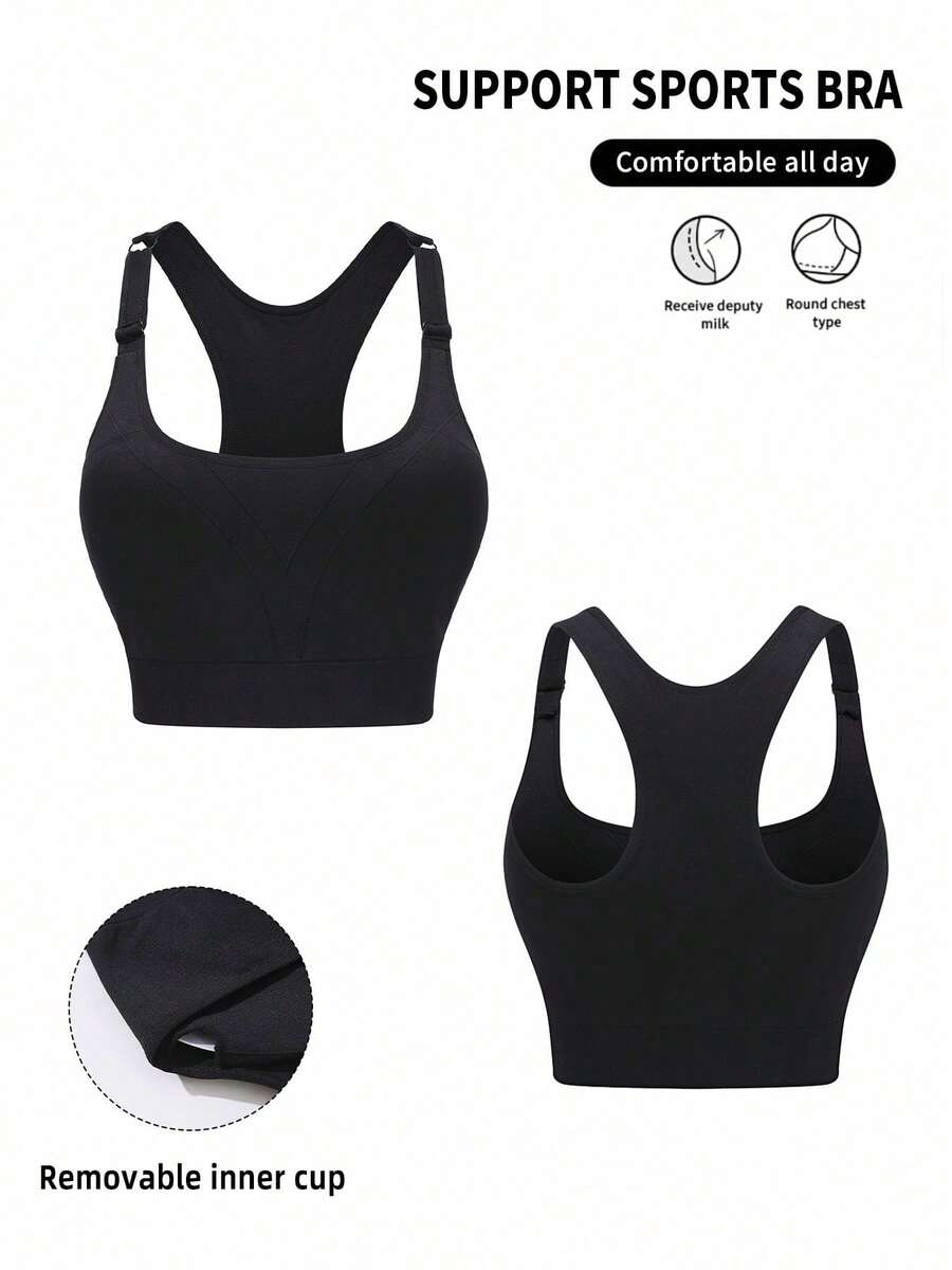 Seamless Ribbed Workout Tank Top - 1 pièce, débardeur de sport noir