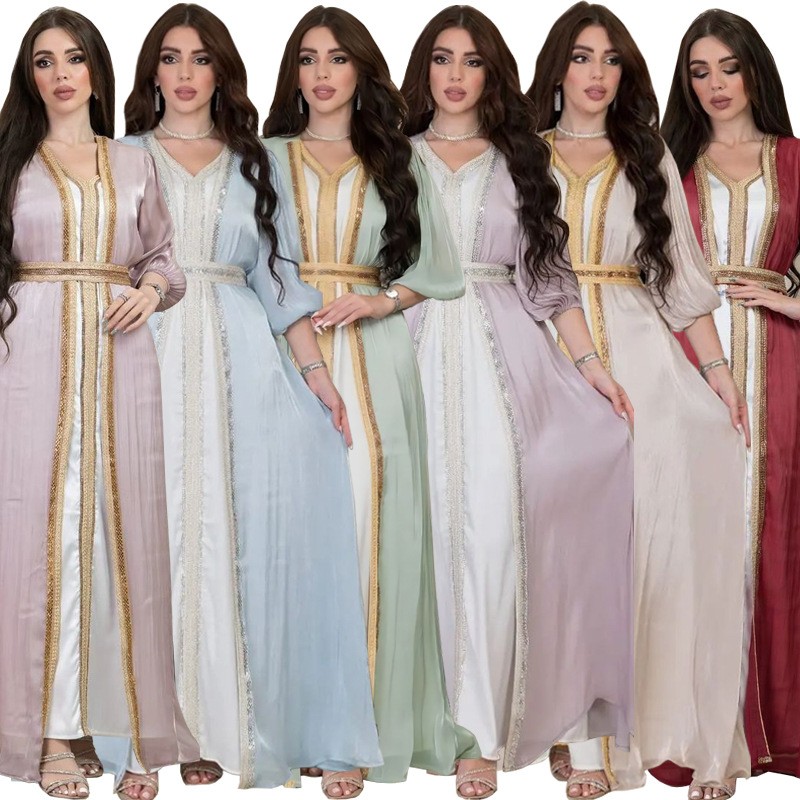 Dresses - Robe de soirée longue en satin