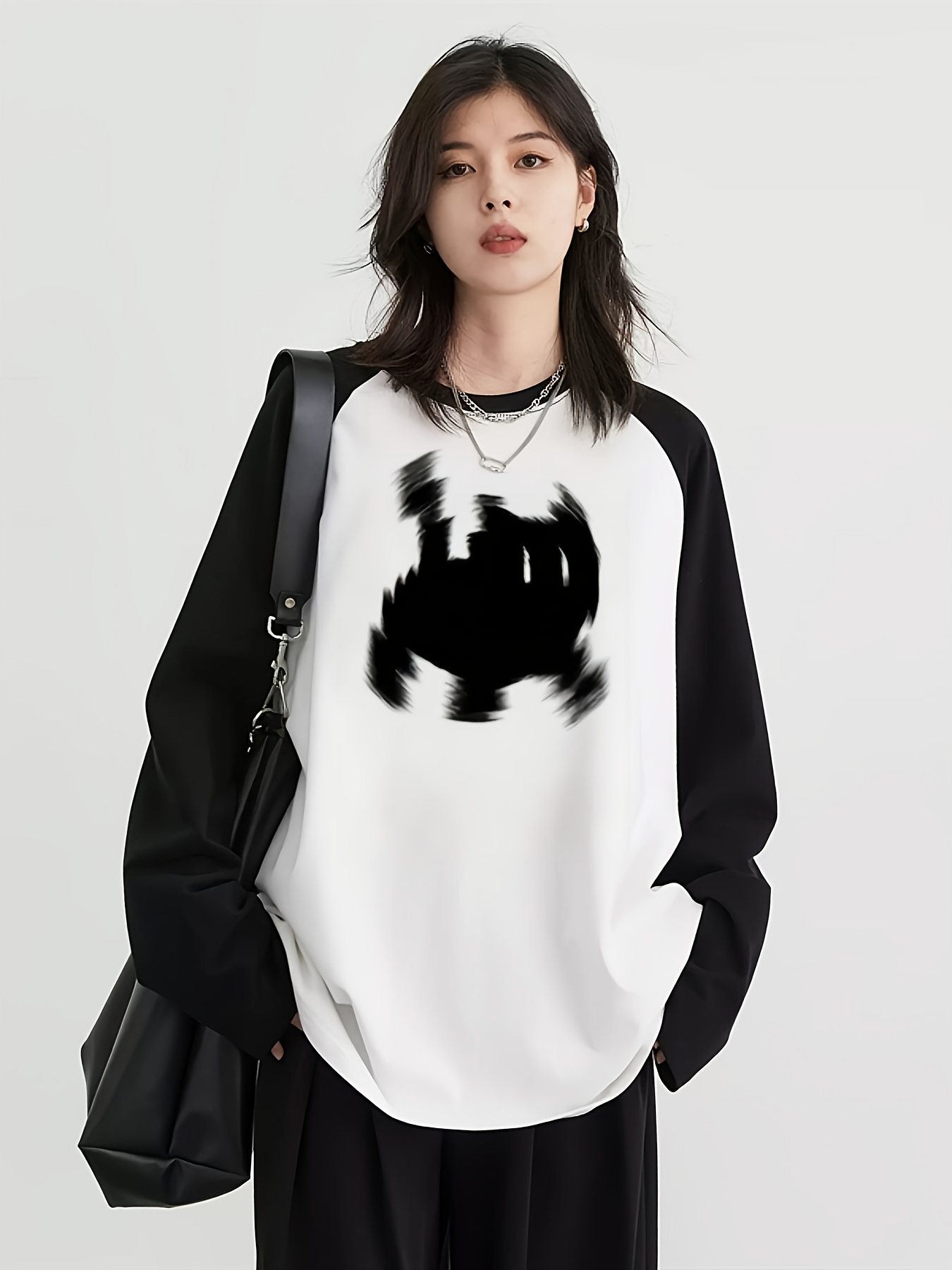 Blouses - T-shirt à manches longues raglan Y2K