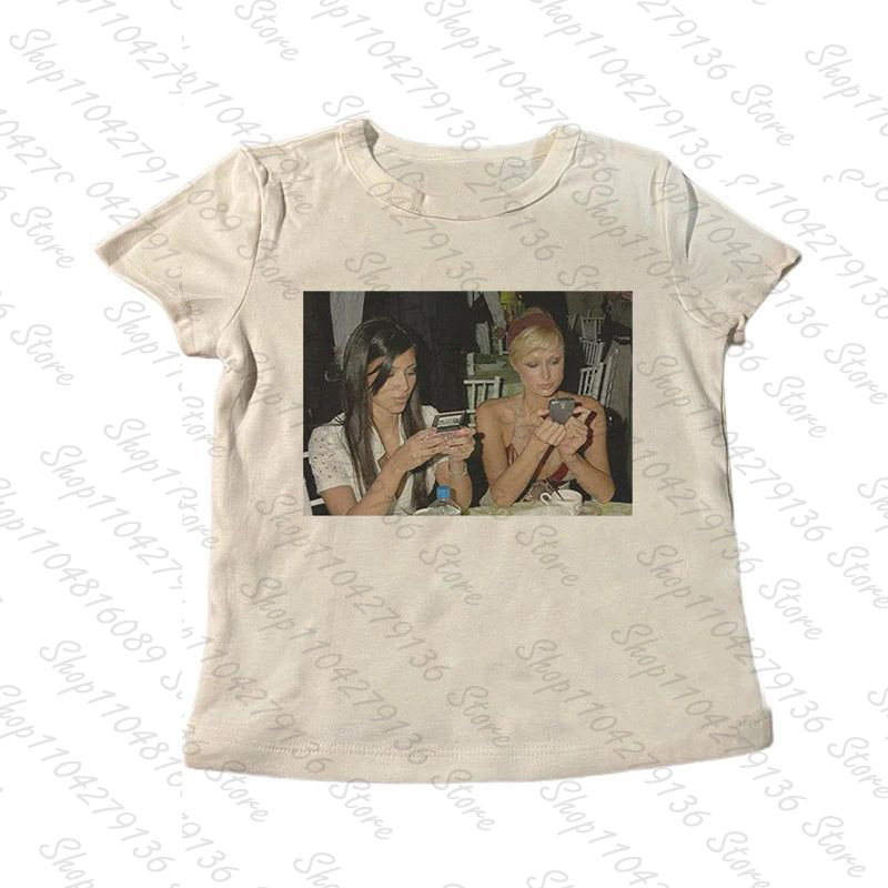 T-shirts courts vintage à manc - Y2K Graphic Baby Tee Crop avis et prix