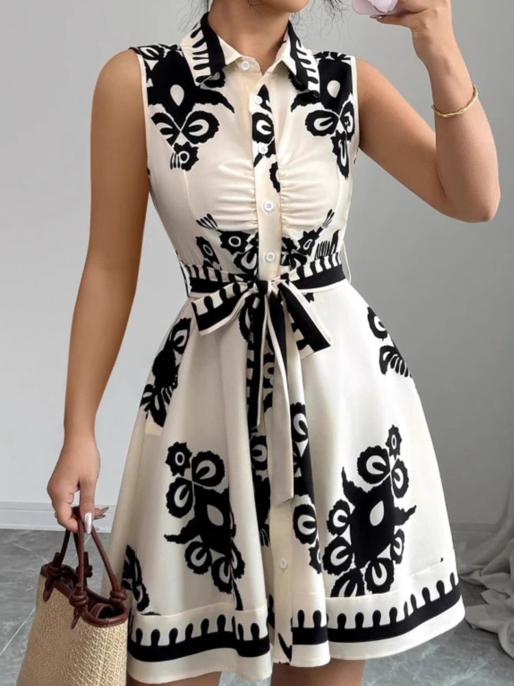 Robe d'été décontractée pour f - French Vintage Floral Midi Dress avis et prix