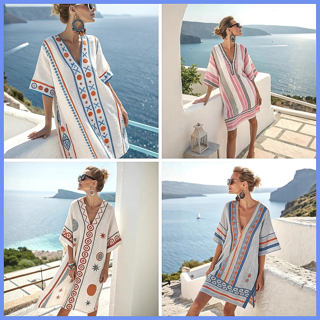 Robe de plage ample à imprimé  - Dresses avis et prix