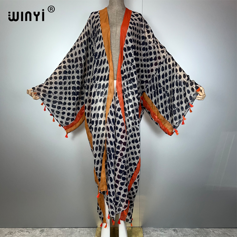 Tenue d'été WINYI, kimono, imp - Boho Summer Beach Maxi Dress avis et prix