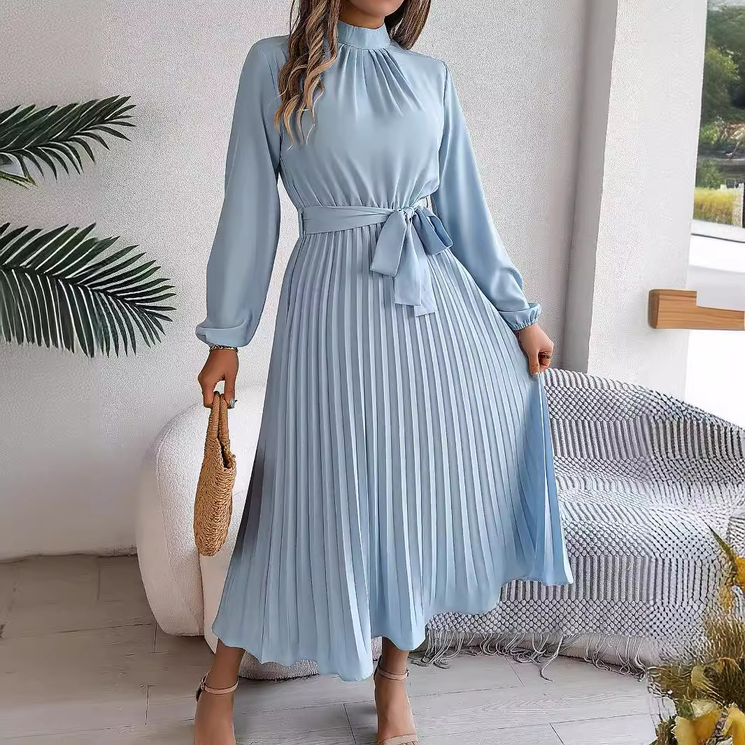 Robe longue élégante à manches - French Vintage Floral Midi Dress avis et prix
