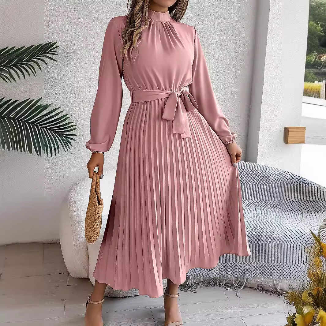 Robe longue élégante à manches - French Vintage Floral Midi Dress avis et prix