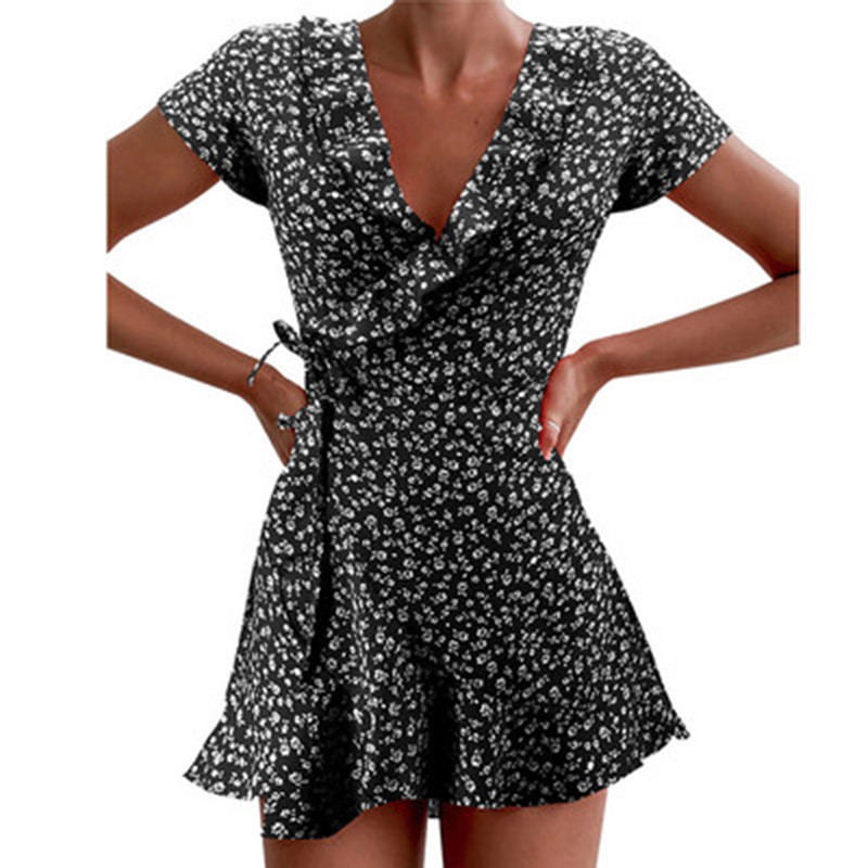 Robe trapèze flottante d'été p - French Vintage Floral Midi Dress avis et prix