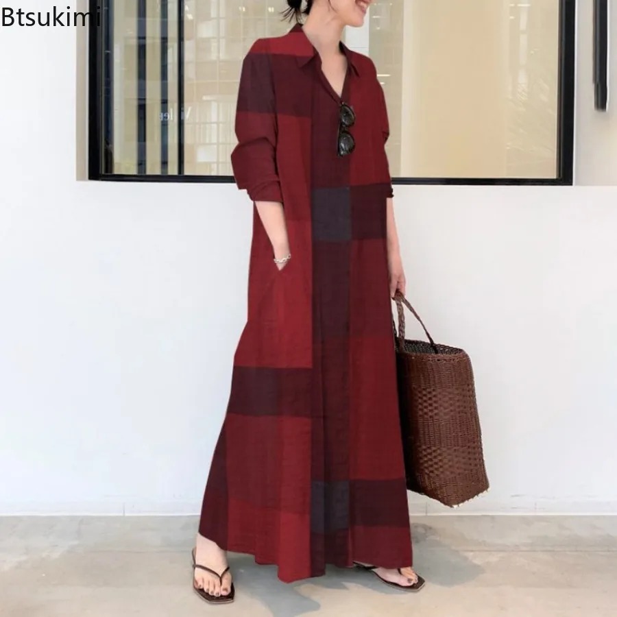 Nouvelle Robe Chemise Tendance - Casual Loose Linen Shirt Dress avis et prix