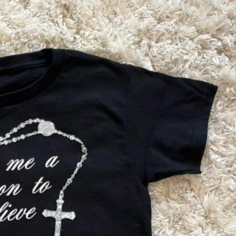 Vêtements pour femmes des anné - Y2K Graphic Baby Tee Crop avis et prix