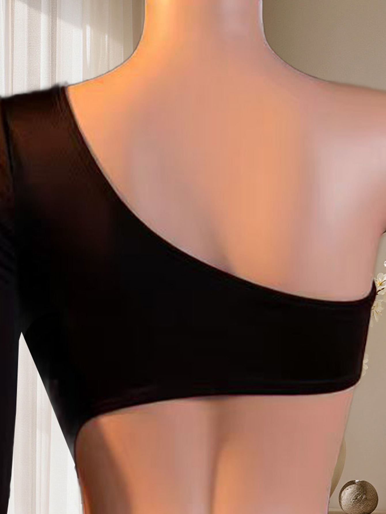 Body asymétrique à manches lon - Lingerie avis et prix