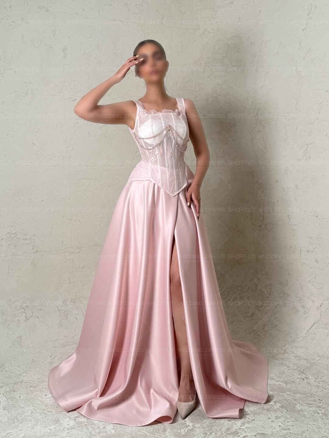 Robes de soirée élégantes TLIT - Elegant Satin Evening Gown Split avis et prix