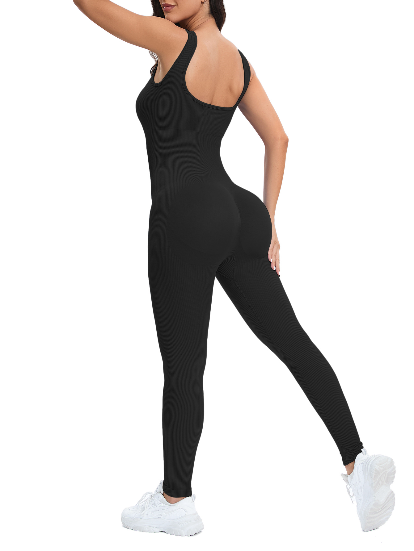 Combinaison d'entraînement san - Seamless Ribbed Workout Tank Top avis et prix