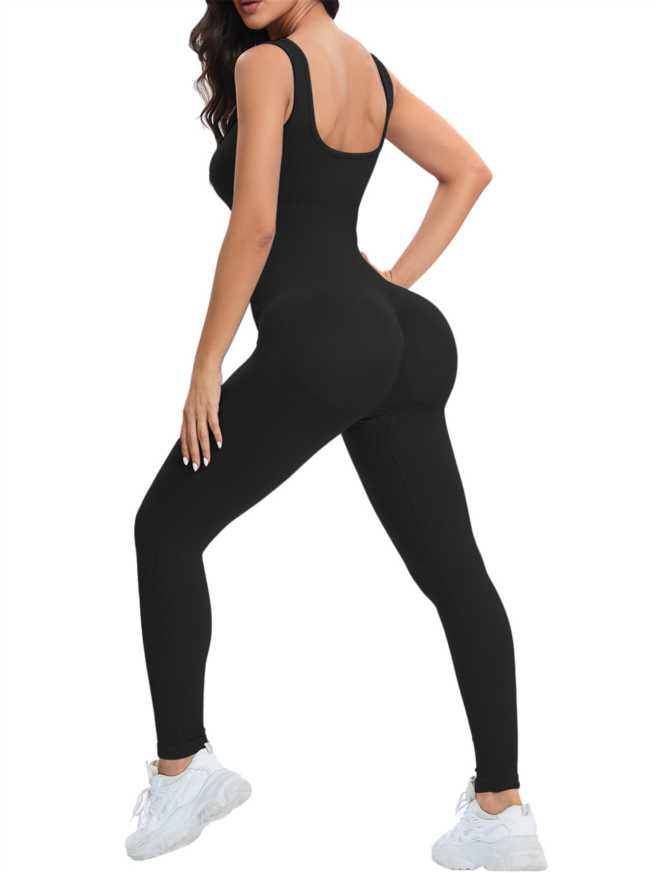 Combinaison d'entraînement san - Seamless Ribbed Workout Tank Top avis et prix