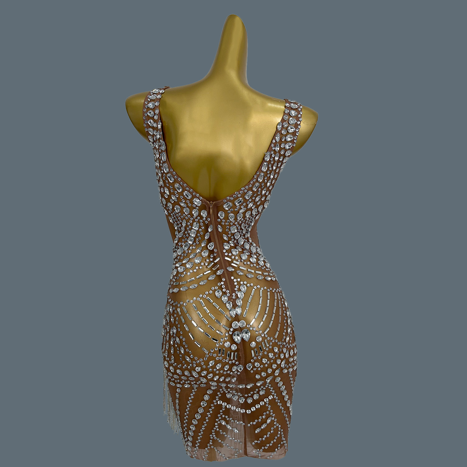 Robes de soirée sexy pour femm - Sparkly Rhinestone Club Party Dress avis et prix