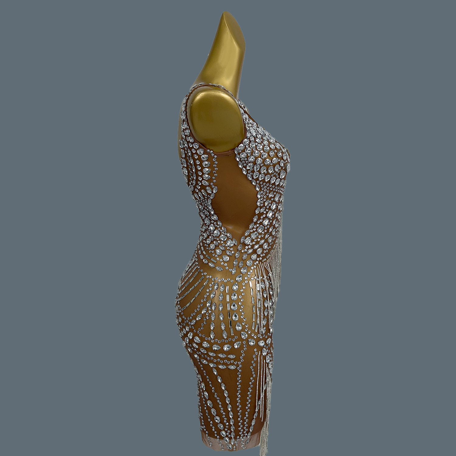 Robes de soirée sexy pour femm - Sparkly Rhinestone Club Party Dress avis et prix