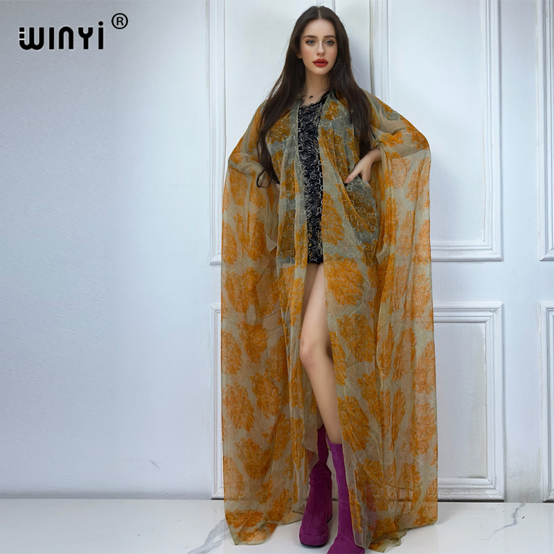 WINYI-Robe de plage maxi kimon - Boho Summer Beach Maxi Dress avis et prix
