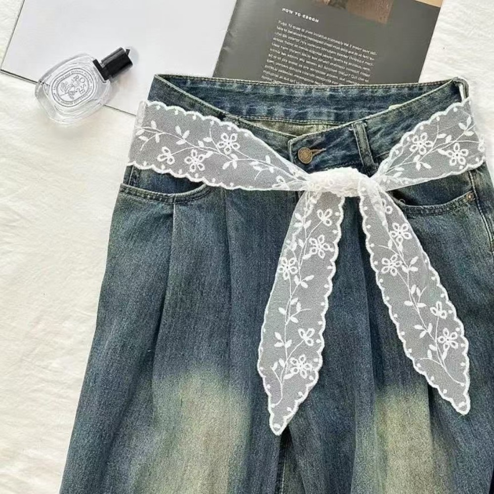 Ceinture en dentelle blanche é - Jeans avis et prix