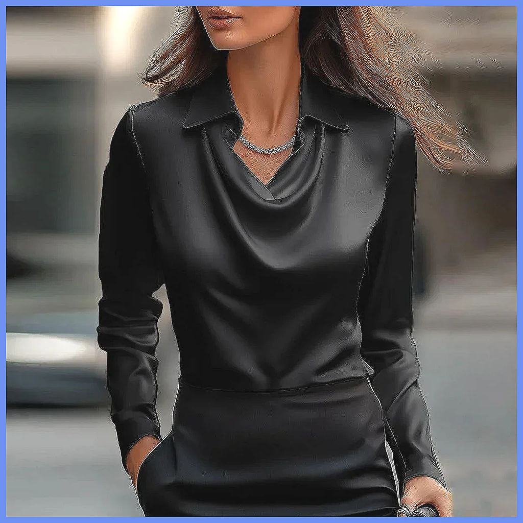 Chemisier Vintage en Satin pou - Blouses avis et prix