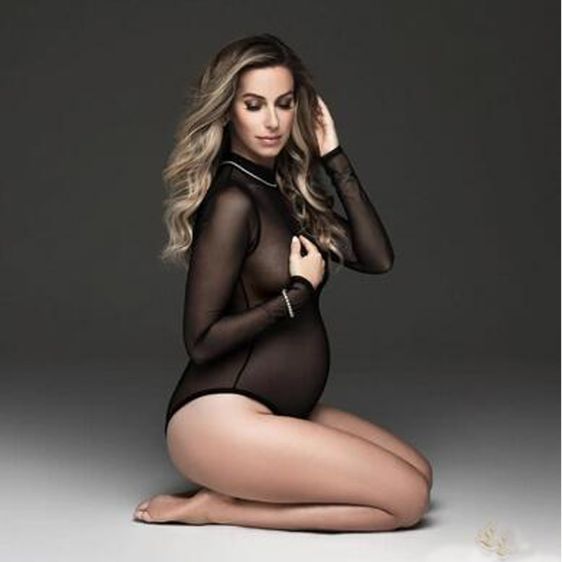 Robe de maternité pour séance  - Sexy Mesh Sheer Bodycon Dress avis et prix
