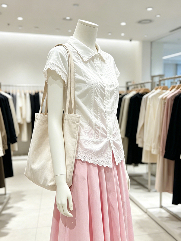 Ensemble élégant chemise et ju - Korean Style A Line Shirt Dress avis et prix