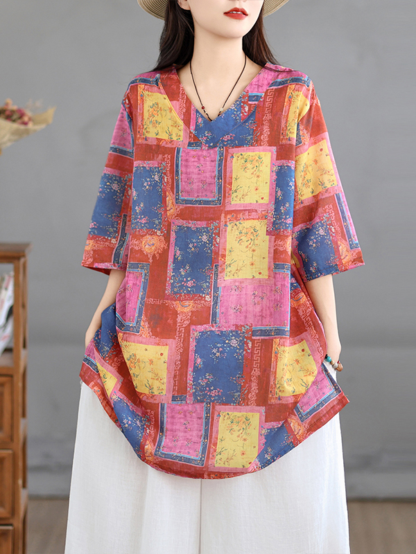 Robe chemise artistique mi-lon - Casual Loose Linen Shirt Dress avis et prix