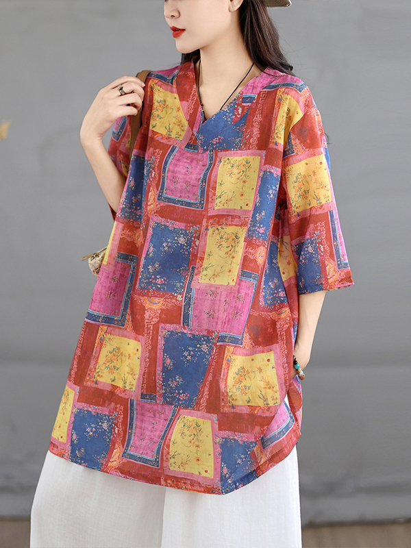Robe chemise artistique mi-lon - Casual Loose Linen Shirt Dress avis et prix