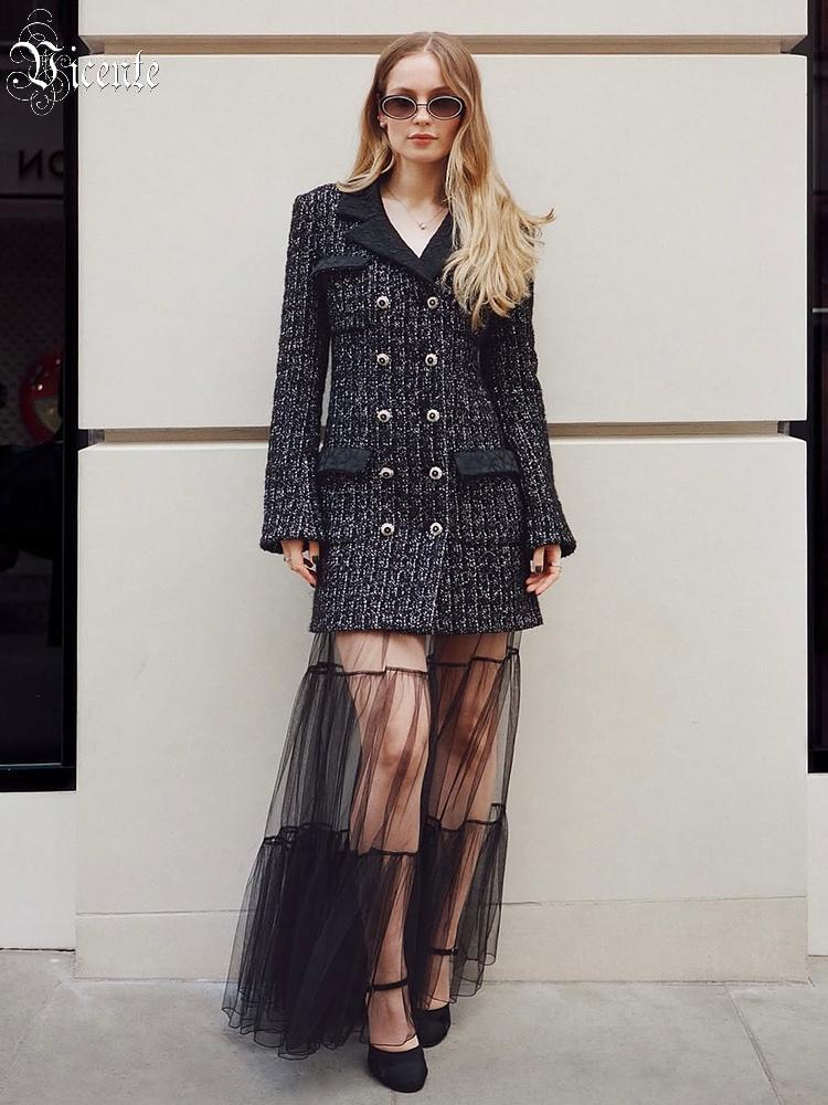 Ensemble robe blazer en tweed  - Tweed Two Piece Blazer Dress avis et prix