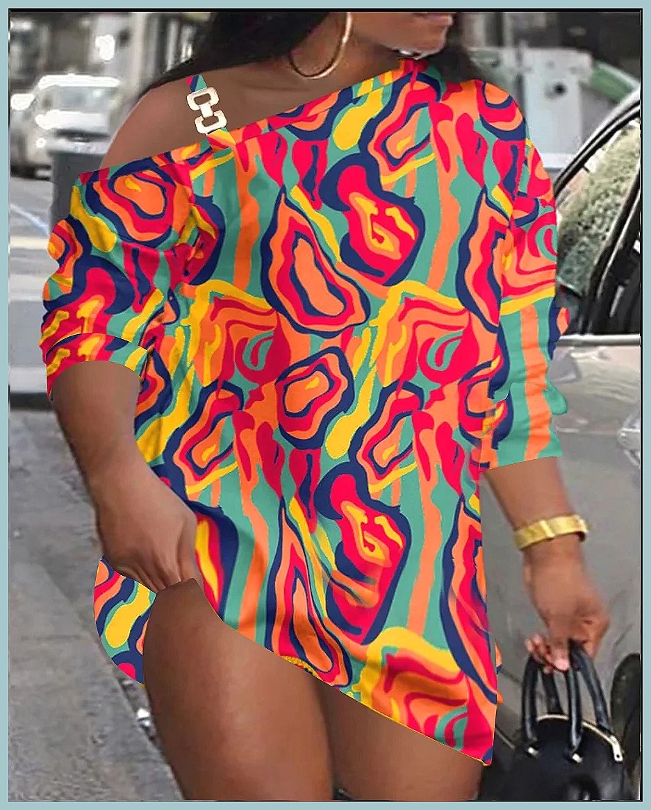 Robe courte imprimée pour femm - Dresses avis et prix