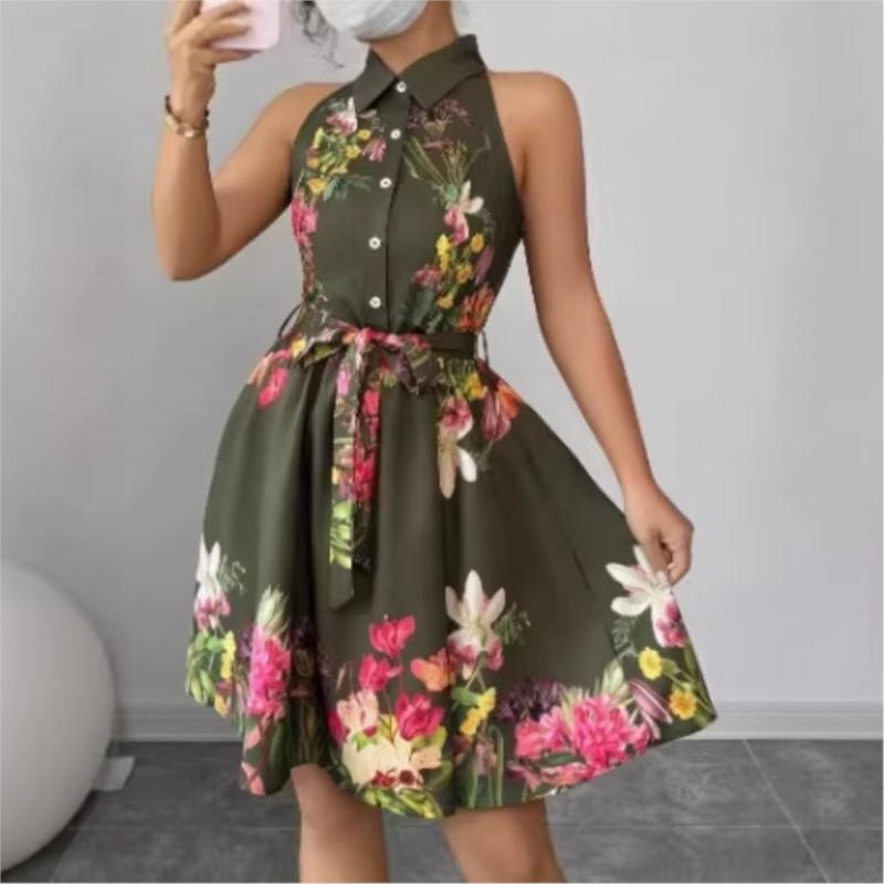 Robe florale pour femme, nouve - French Vintage Floral Midi Dress avis et prix