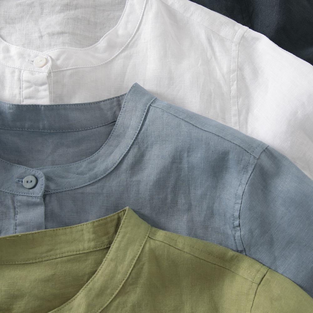 Robe chemise en lin de style j - Casual Loose Linen Shirt Dress avis et prix