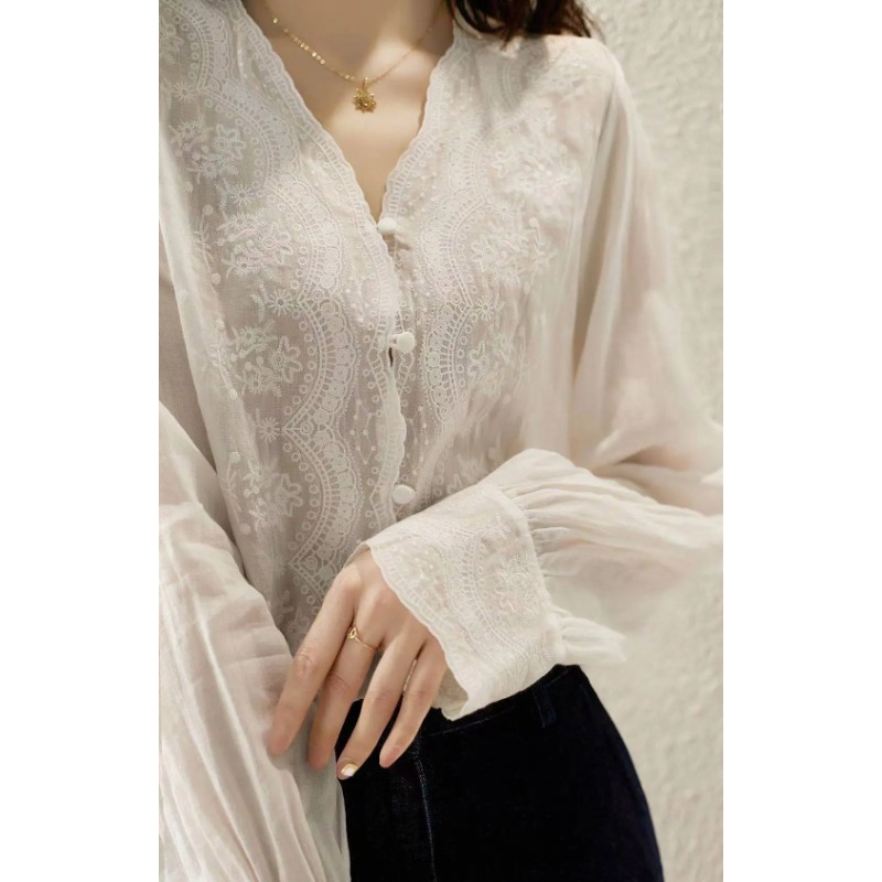 GELITAYIN col en v à manches l - Casual Loose Linen Shirt Dress avis et prix