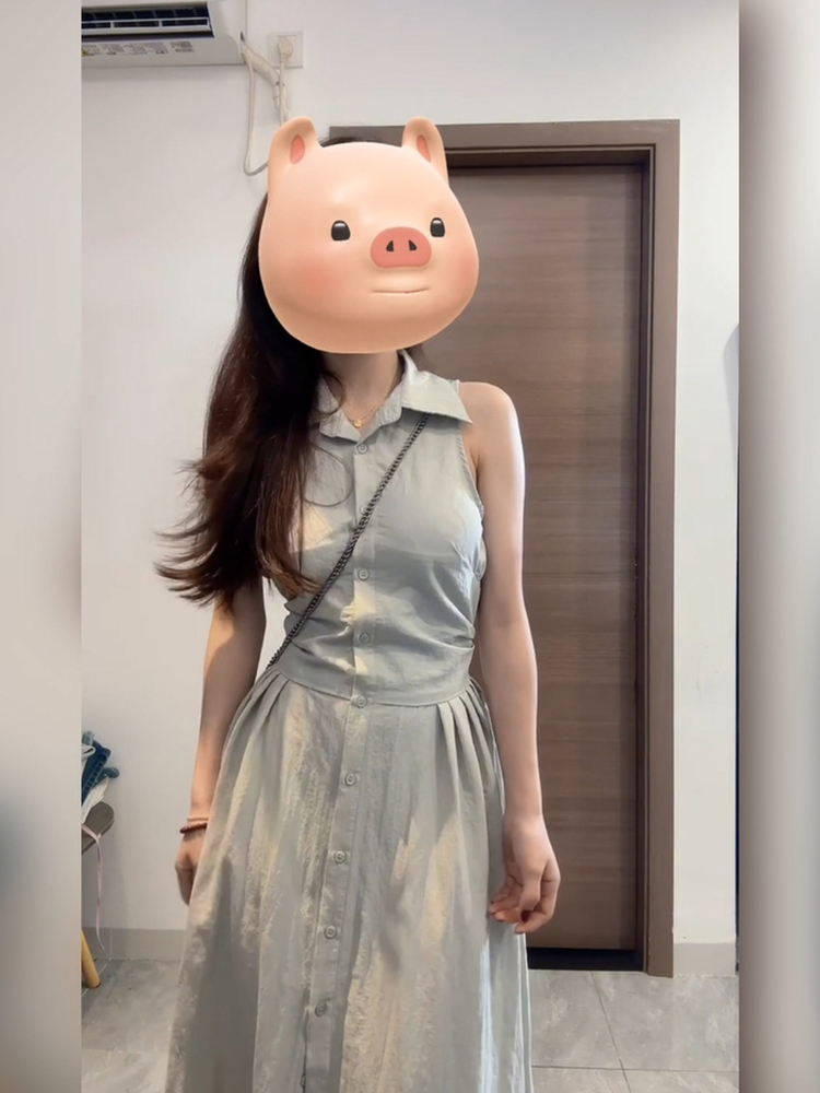 Robe chemise chic décontractée - Korean Style A Line Shirt Dress avis et prix