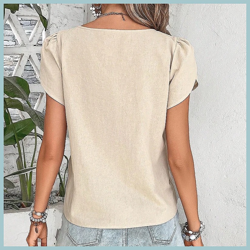 Chemisier uni vintage été 2024 - Blouses avis et prix