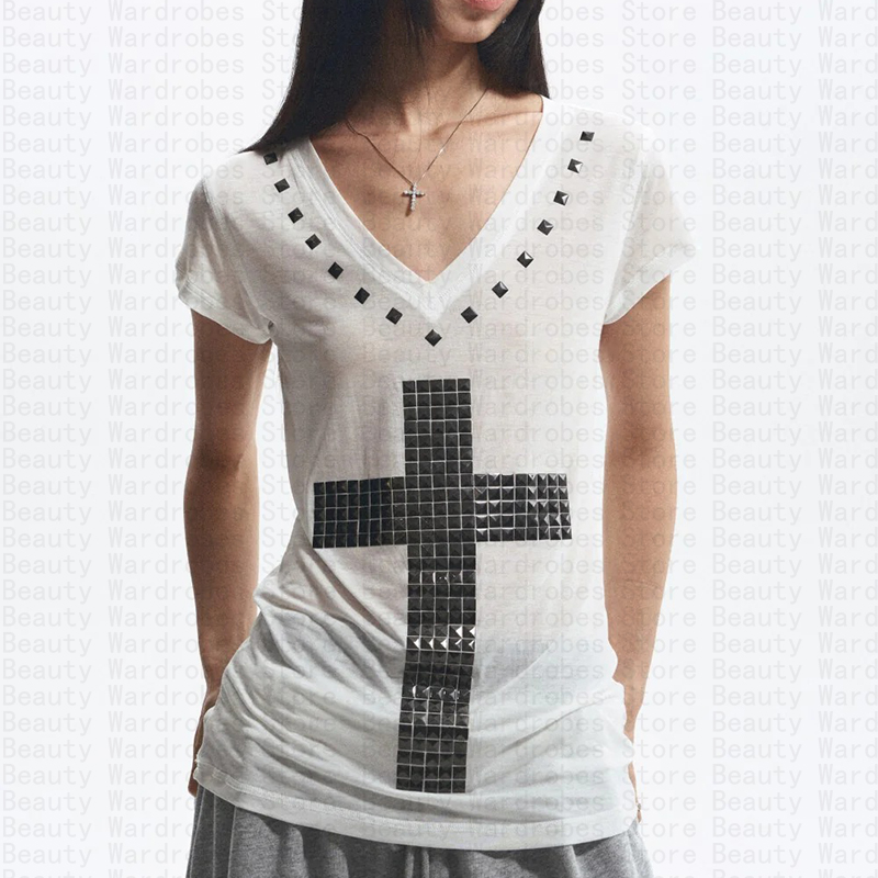 Rock Goth Unique haut Y2k haut - Y2K Graphic Baby Tee Crop avis et prix