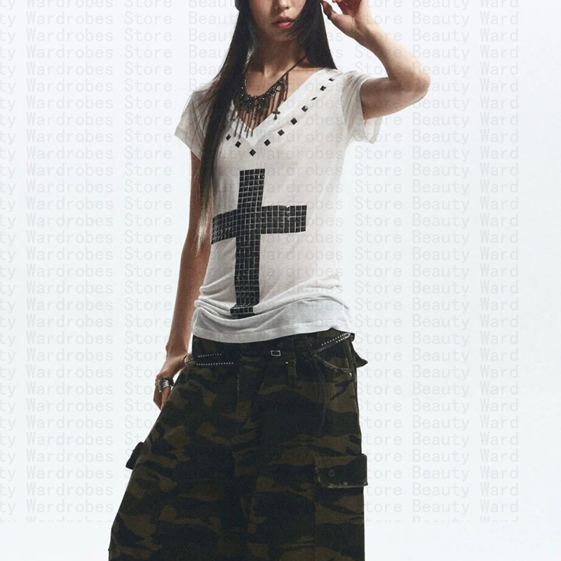 Rock Goth Unique haut Y2k haut - Y2K Graphic Baby Tee Crop avis et prix