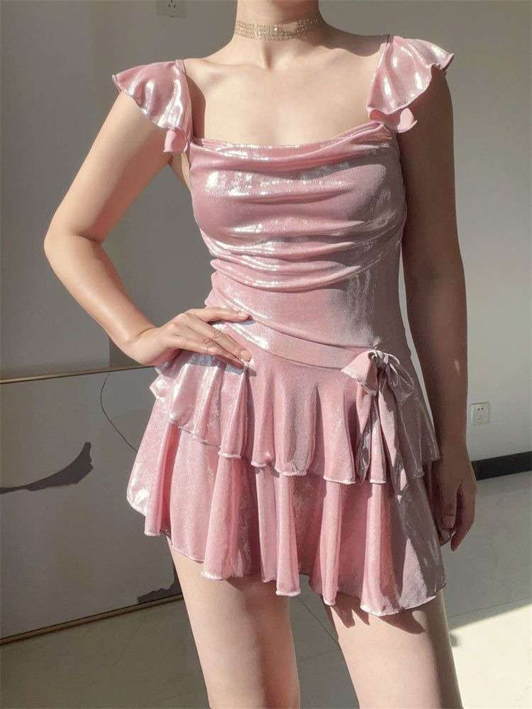 Maillot de bain rose brillant  - Tops avis et prix